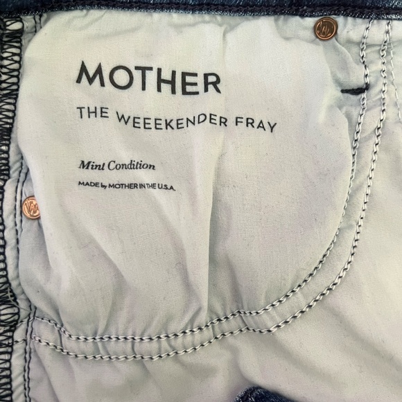 MOTHER Denim- Weekender Fray- Mint Condition Sz 28 - Picture 4 of 6
